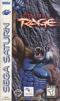 Primal Rage Sega Saturn  box art